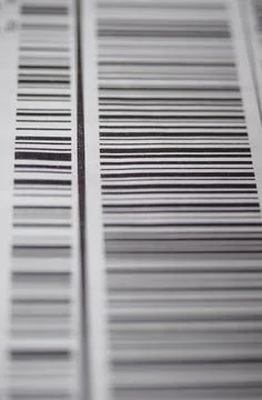 Bar code Detail of a bar code label for product identification Copyright: ... Foto stock