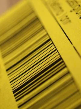 Bar code Detail of a bar code label for product identification Copyright: ... Foto stock