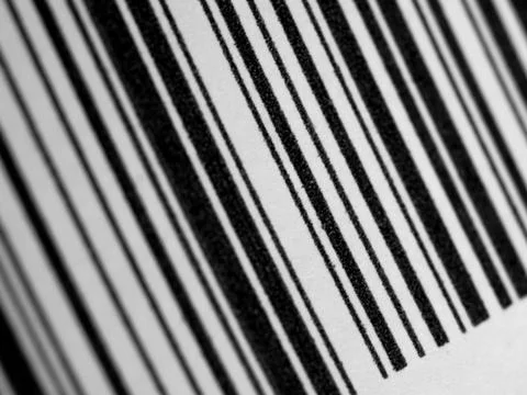 Bar code detail Stock Photos