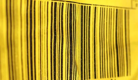 Bar code detail Foto stock