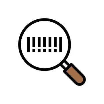 Bar code flat color icon Stock-Illustration