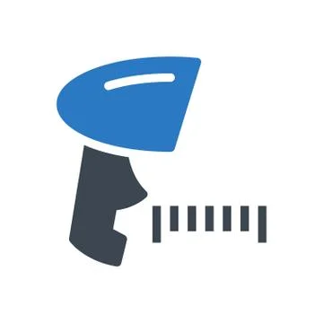 Bar code glyph color icon イラスト素材