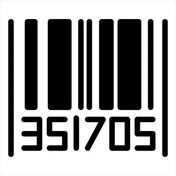 Bar code glyph icon vector illustration isolated on white background 스톡 일러스트