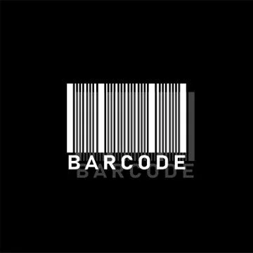 Bar code icon flat Stock-Illustration