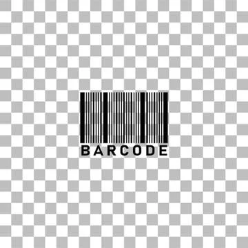 Bar code icon flat イラスト素材