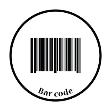 Bar code icon Stock-Illustration