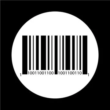 Bar code icon Stock Illustration