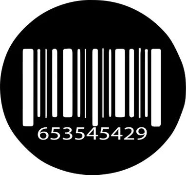 Bar code icon isolated on background Stock-Illustration