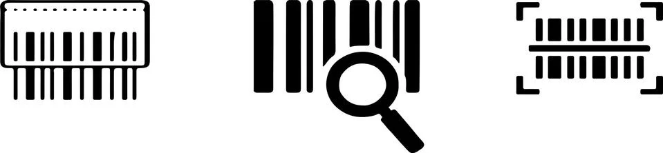 Bar code icon isolated on white background Stock Illustration