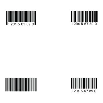 Bar code icon set Stock-Illustration