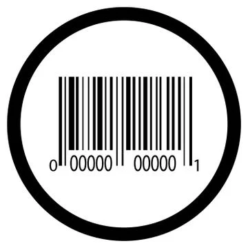 Bar code icon vector Illustrazione stock