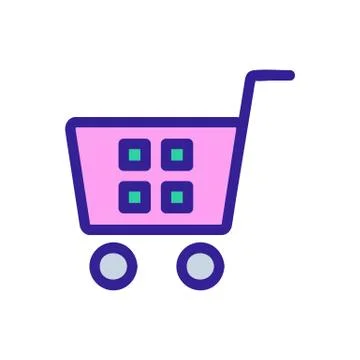 The bar code is an icon vector. Isolated contour symbol illustration Stock-Illustration