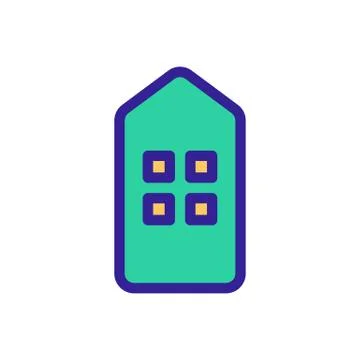 The bar code is an icon vector. Isolated contour symbol illustration Stock-Illustration