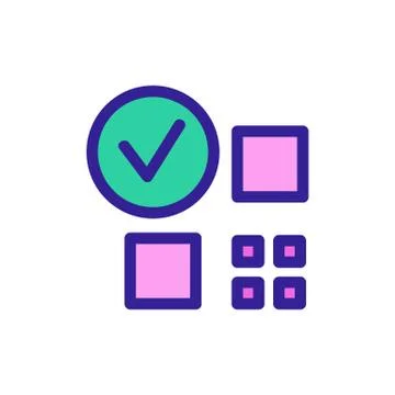 The bar code is an icon vector. Isolated contour symbol illustration Stock-Illustration