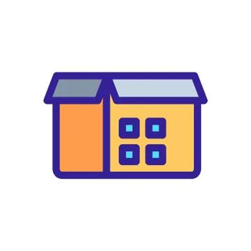 The bar code is an icon vector. Isolated contour symbol illustration 스톡 일러스트