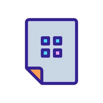 The bar code is an icon vector. Isolated contour symbol illustration Illustrazione stock