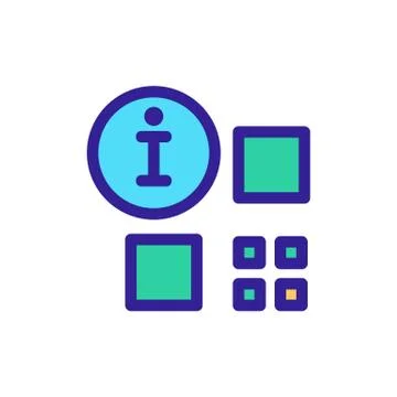 The bar code is an icon vector. Isolated contour symbol illustration Illustrazione stock