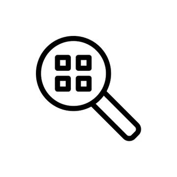 The bar code is an icon vector. Isolated contour symbol illustration Stock-Illustration