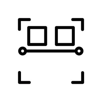 The bar code is an icon vector. Isolated contour symbol illustration Stock-Illustration