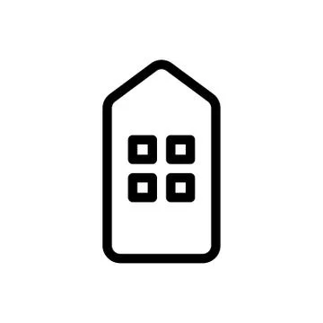 The bar code is an icon vector. Isolated contour symbol illustration Illustrazione stock