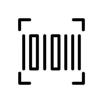 The bar code is an icon vector. Isolated contour symbol illustration 스톡 일러스트