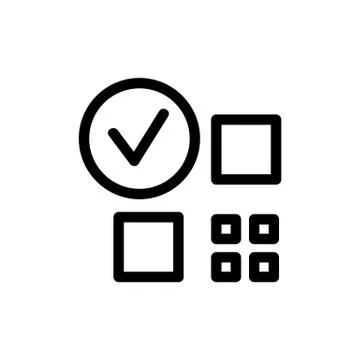 The bar code is an icon vector. Isolated contour symbol illustration Stock-Illustration