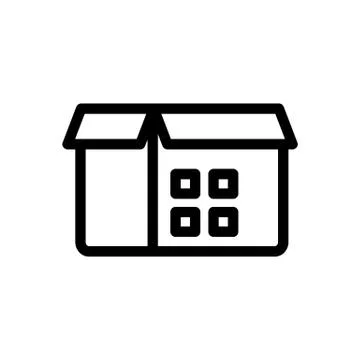 The bar code is an icon vector. Isolated contour symbol illustration Stock-Illustration