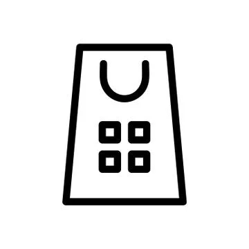 The bar code is an icon vector. Isolated contour symbol illustration Illustrazione stock