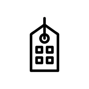 The bar code is an icon vector. Isolated contour symbol illustration Stock-Illustration