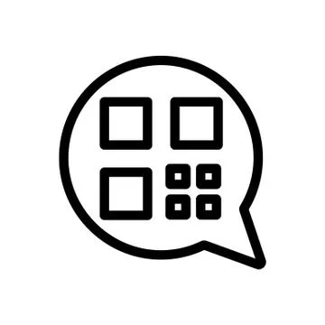 The bar code is an icon vector. Isolated contour symbol illustration Illustrazione stock