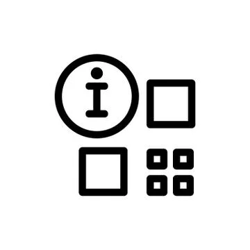 The bar code is an icon vector. Isolated contour symbol illustration 스톡 일러스트