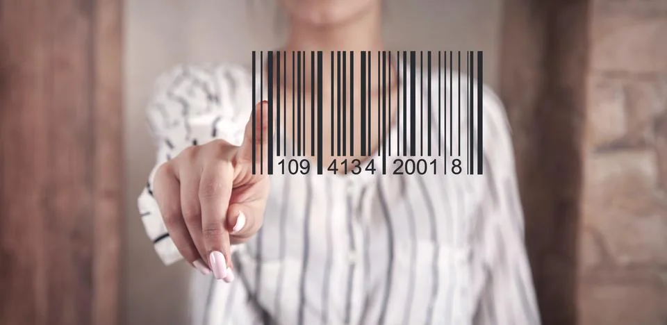 Bar Code Identity Marketing Data Encryption Concept Stock-Fotos