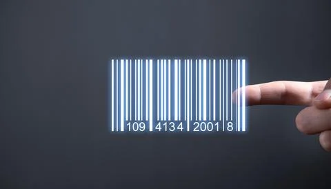 Bar Code Identity Marketing Data Encryption Concept Foto stock