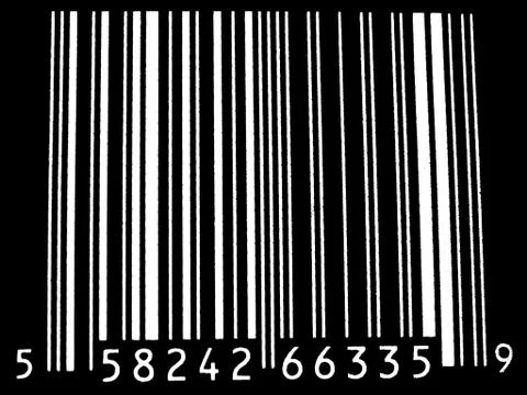 Bar code inverted 写真素材