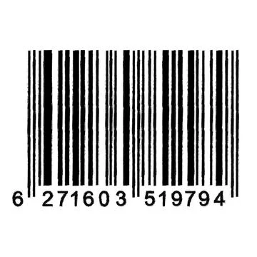 Bar Code isolated on white background. Universal Product Scan Code in doodle  Illustrazione stock