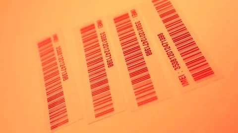Bar Code Label  Stock Footage 72287835
