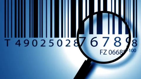 Bar code label Stock Illustration