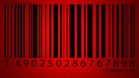 Bar code label 写真素材