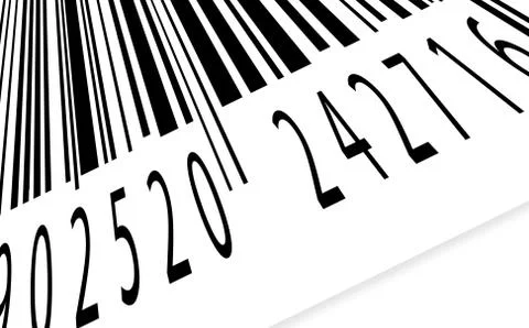 Bar code label 写真素材