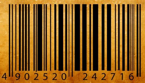 Bar code label Foto stock