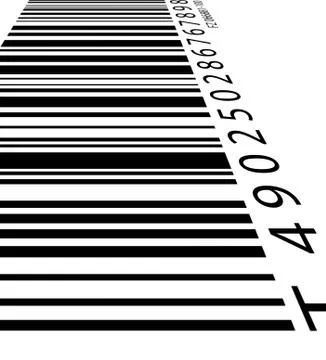 Bar code label Stock Photos