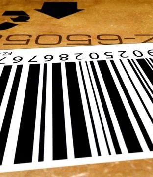 Bar code label Stock Photos