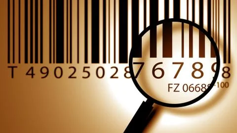 Bar code label Stock-Fotos