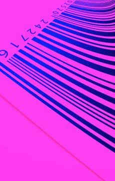 Bar code label Foto stock