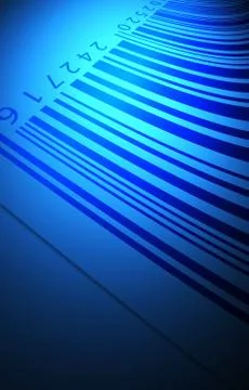 Bar code label Foto stock