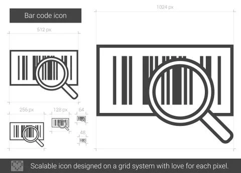 Bar code line icon. Stock-Illustration