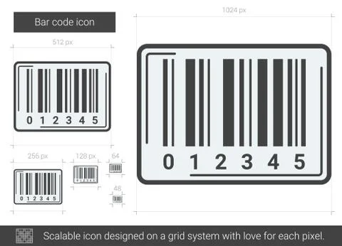 Bar code line icon. Stock-Illustration