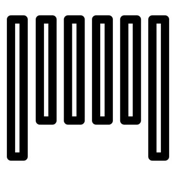 Bar code line icon vector illustration isolated on white background Stock Illustration