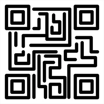 Bar code line icon vector illustration isolated on white background Illustrazione stock