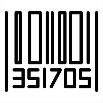 Bar code line icon vector illustration isolated on white background Stock Illustration